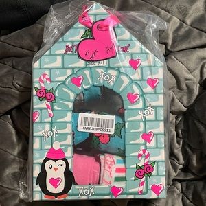 Betsey Johnson 6 Pr Women's Crew Holiday Print Socks New In Box